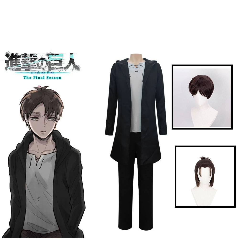 Anime Merchandise Online - Eren Jaeger Cosplay Kostuum Anime Titan