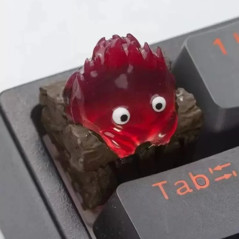 1 stuk Calcifer Harbin Castle  - Keycap Artisan Anime recensie en prijs