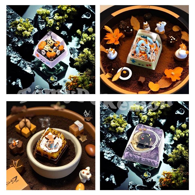 Pokemon Keycaps Mewtwo Umbreon - Keycap Artisan Anime recensie en prijs