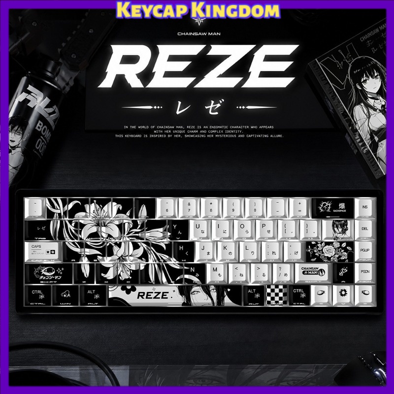 NIEUWE Reze 5.0 Anime Keycaps  - Keycap Artisan Anime recensie en prijs